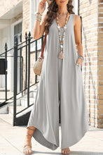 Load image into Gallery viewer, Pocketed Scoop Neck Wide Leg Jumpsuit
