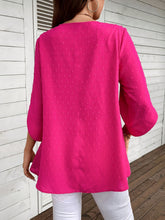 Load image into Gallery viewer, Swiss Dot Round Neck Blouse
