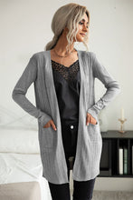 Load image into Gallery viewer, Ribbed Longline Open Front Cardigan
