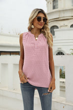 Load image into Gallery viewer, Swiss Dot Notched Neck Tank (9 Colors Available)
