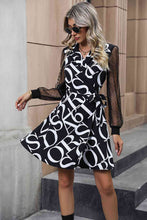 Load image into Gallery viewer, Surplice Neck Long Sleeve Tied Dress

