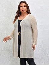 Load image into Gallery viewer, Plus Size Open Front Long Sleeve Cardigan
