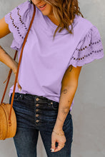 Load image into Gallery viewer, Round Neck Flutter Sleeve Top (4 Colors Available)
