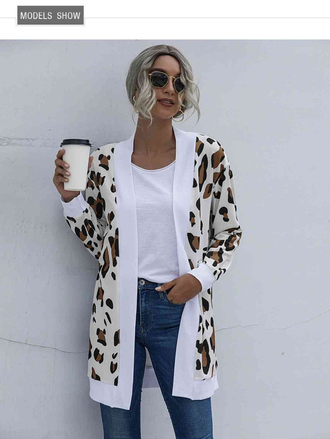 Leopard Open Front Cardigan (3 Designs Available)