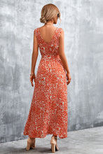 Load image into Gallery viewer, Printed V-Neck Tie Waist Maxi Dress (3 colors Available)
