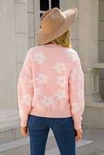Load image into Gallery viewer, Floral Dropped Shoulder Button-Up Cardigan

