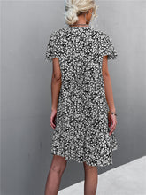 Load image into Gallery viewer, Floral Buttoned V-Neck Flutter Sleeve Dress (4 Colors Available)
