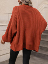 Load image into Gallery viewer, Button Down Horizontal-Ribbing Longline Cardigan
