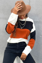 Load image into Gallery viewer, Longing For Fall Color Block Sweater

