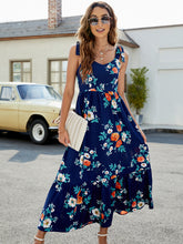 Load image into Gallery viewer, Floral Tie-Shoulder Sleeveless Dress (2 Styles)
