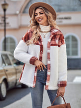 Load image into Gallery viewer, Plaid Dropped Shoulder Teddy Jacket (Available in 3 Colors)
