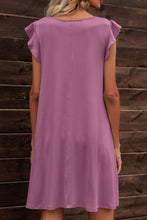 Load image into Gallery viewer, Butterfly Sleeve Round Neck Dress  (Available In Numerous Colors)
