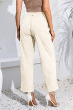 Load image into Gallery viewer, Buttoned  Straight Hem Long Pants (2 Colors Available)
