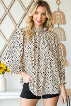 Load image into Gallery viewer, Animal Print Ruffle Collar Flounce Sleeve Blouse (2 Styles Available)
