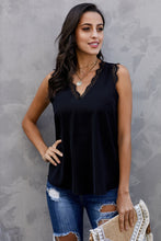 Load image into Gallery viewer, Eyelash Lace V-Neck Tank Top (5 Colors Available)
