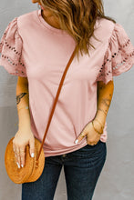 Load image into Gallery viewer, Round Neck Flutter Sleeve Top (4 Colors Available)
