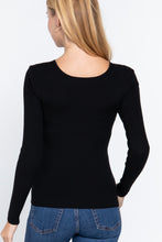 Load image into Gallery viewer, Long Slv V-neck Knotted Sweater
