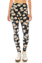 Load image into Gallery viewer, Long Yoga Style Banded Lined Multi Printed Knit Legging With High Waist
