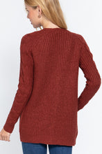 Load image into Gallery viewer, Long Slv Open Front Sweater Cardigan
