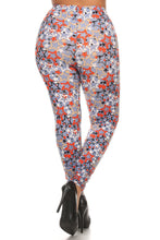 Load image into Gallery viewer, Plus Size Star Print, Full Length Leggings In A Slim Fitting Style With A Banded High Waist

