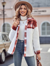 Load image into Gallery viewer, Plaid Dropped Shoulder Teddy Jacket (Available in 3 Colors)
