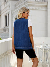 Load image into Gallery viewer, Button Down Denim Vest
