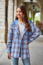 Load image into Gallery viewer, Plaid Long Sleeve Hooded Jacket (Available in 5 Colors)
