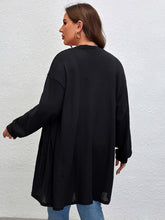 Load image into Gallery viewer, Plus Size Open Front Long Sleeve Cardigan
