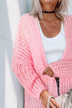 Load image into Gallery viewer, Open Front Long Sleeve Openwork Cardigan

