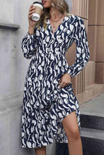 Load image into Gallery viewer, V-Neck Buttoned Long Sleeve Dress

