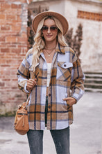 Load image into Gallery viewer, Plaid Long Sleeve Shirt Jacket with Pockets (7 Designs Available)
