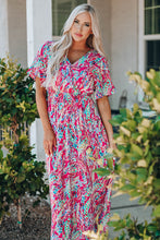 Load image into Gallery viewer, Multicolored V-Neck Maxi Dress (2 Styles Available)
