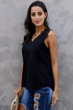 Load image into Gallery viewer, Eyelash Lace V-Neck Tank Top (5 Colors Available)
