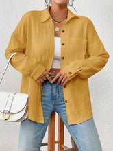 Load image into Gallery viewer, Textured Drop Shoulder Shirt Jacket (Available in 6 Colors)
