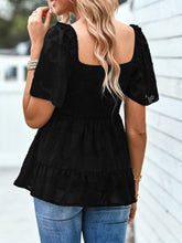 Load image into Gallery viewer, Smocked Square Neck Babydoll Blouse (Available in 4 Colors)
