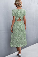 Load image into Gallery viewer, Printed Slit Cutout Midi Dress (Belt Not Included)
