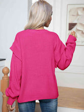Load image into Gallery viewer, Dropped Shoulder Long Sleeve Sweater
