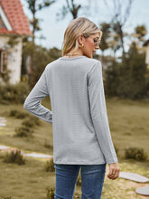 Load image into Gallery viewer, Decorative Button Slit Long Sleeve T-Shirt (Available in 6 Colors)
