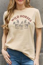 Load image into Gallery viewer, Simply Love WILD HORSES Graphic Cotton T-Shirt (2 Colors Available)
